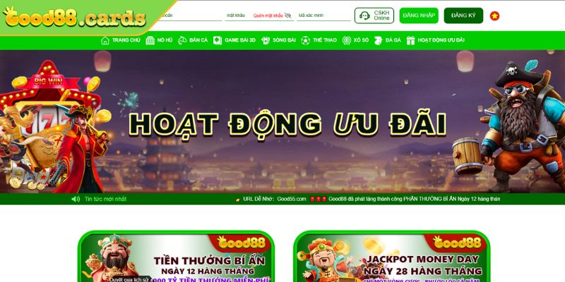 Sức hút khó cưỡng từ khuyến mãi Good88